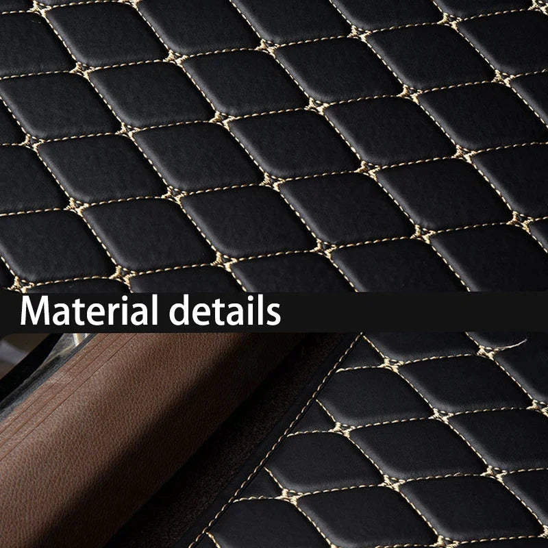 Kcimo 5Pcs Car Floor Mats Universal PU Leather Waterproof Auto Foot Pad Protector Automobile Interior Car Interior Accessories