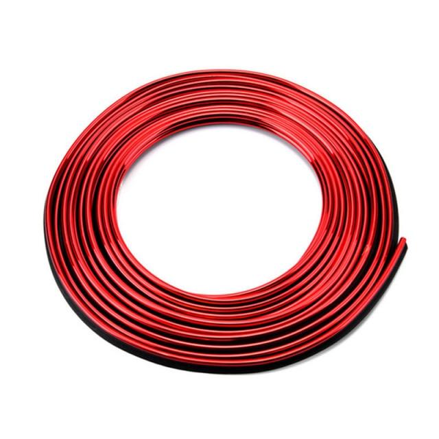 Car Moulding Electroplating Color Film Car Interior Exterior Decoration Automobile Motor Exterior Decoration Moulding Trim Strip line Sticker Insert Trim Car Interior Moulding Trim 3D Line Strips Decorative Strips Line