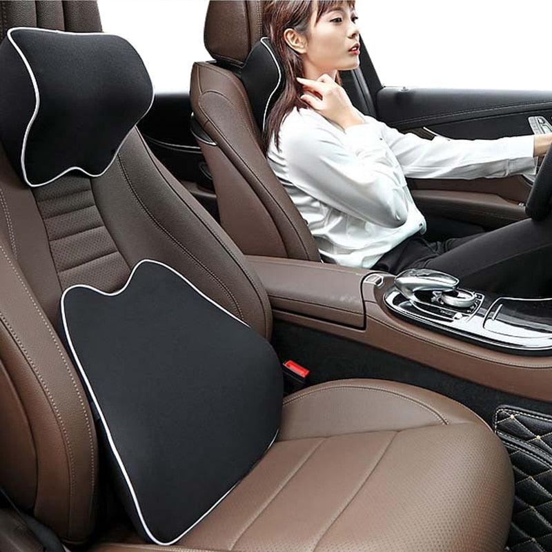 Car Seat Headrest Pillow Auto Memory Foam Car Neck Pillow Seat Head Support Lumbar Support For Office Chair Cushion Car Neck Headrest Pillow Car Accessories Cushion Auto Seat Head Support Neck Protector Automobiles Seat Neck Rest Car Neck For Car Auto